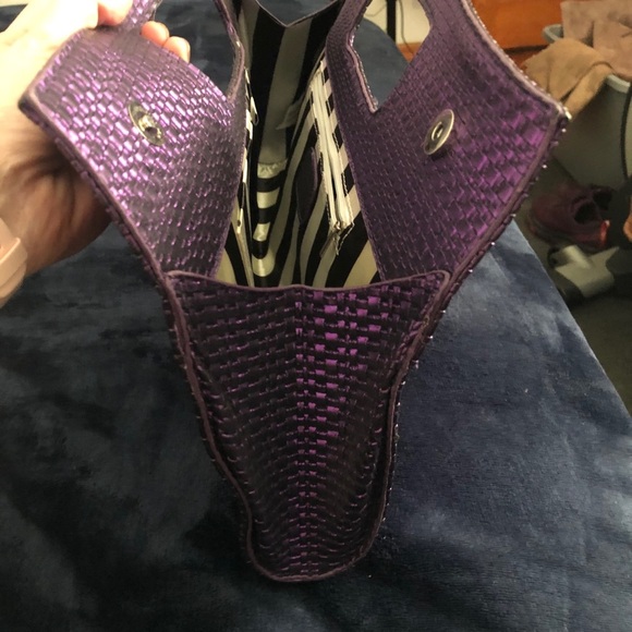 Large purple clutch 16”x10” - Picture 5 of 5